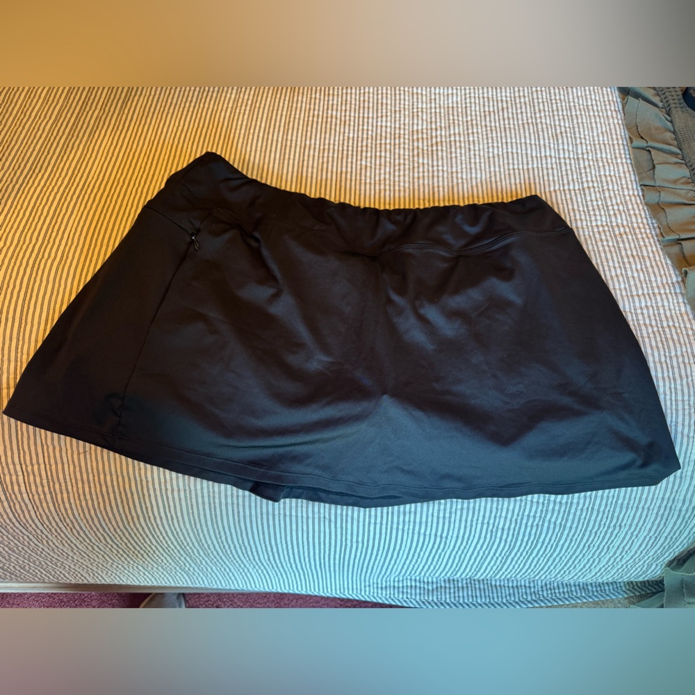 24th & Ocean Classic Black Swim Skort